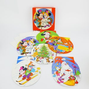 Disney Mickey's kinderassortiment kerstvakantie 12 kaarten met enveloppen COMPLEET