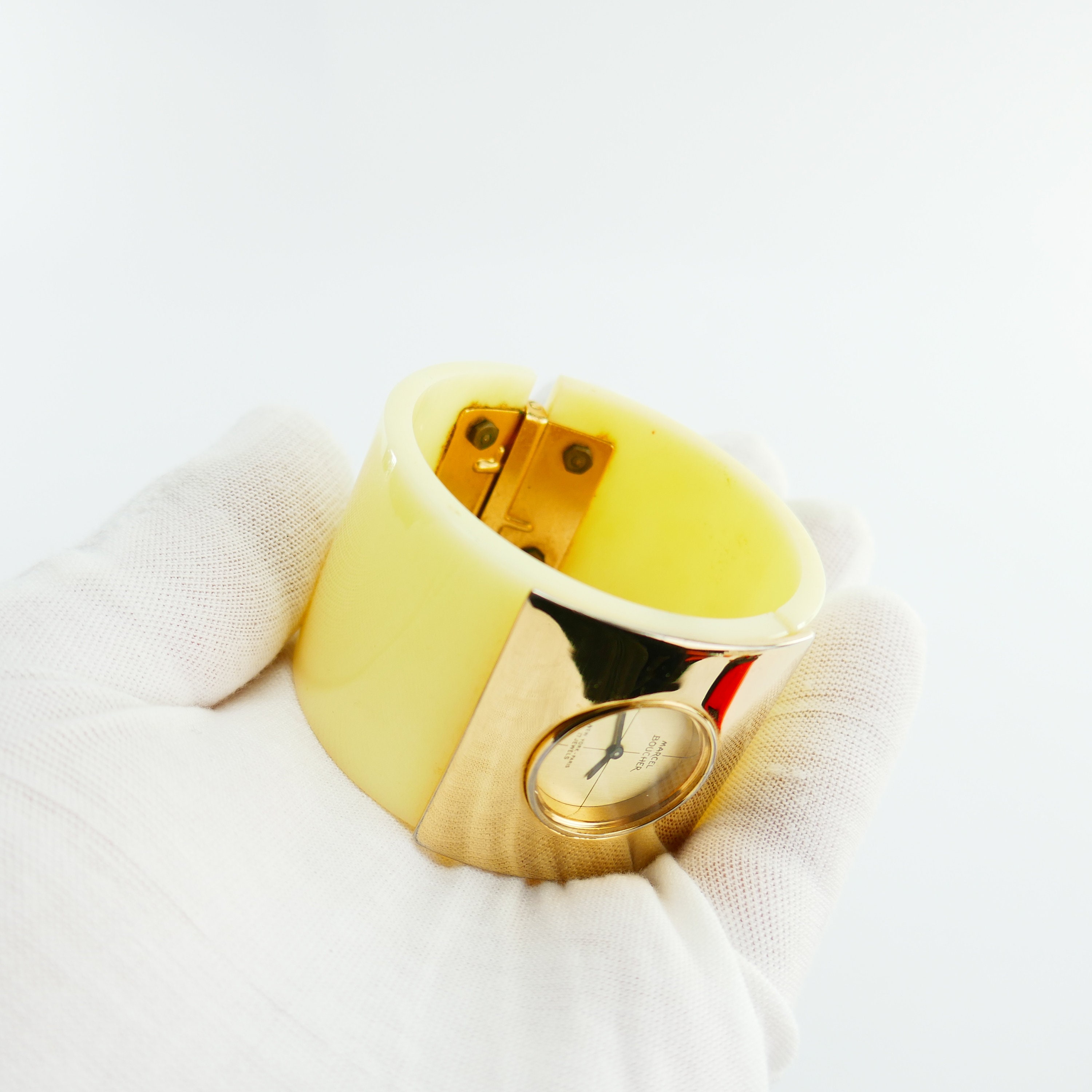 ?RARE?Franklin Mint - Marcel Boucher cuff bracelet Watch Marcel Boucher Watch - Etsy main image 2