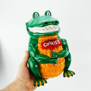 calle クライミー　htc グロックレザー　rats goldkid Vintage Alligator Cookie Jar Talking Crocodile 1999 Plastic - Etsy
