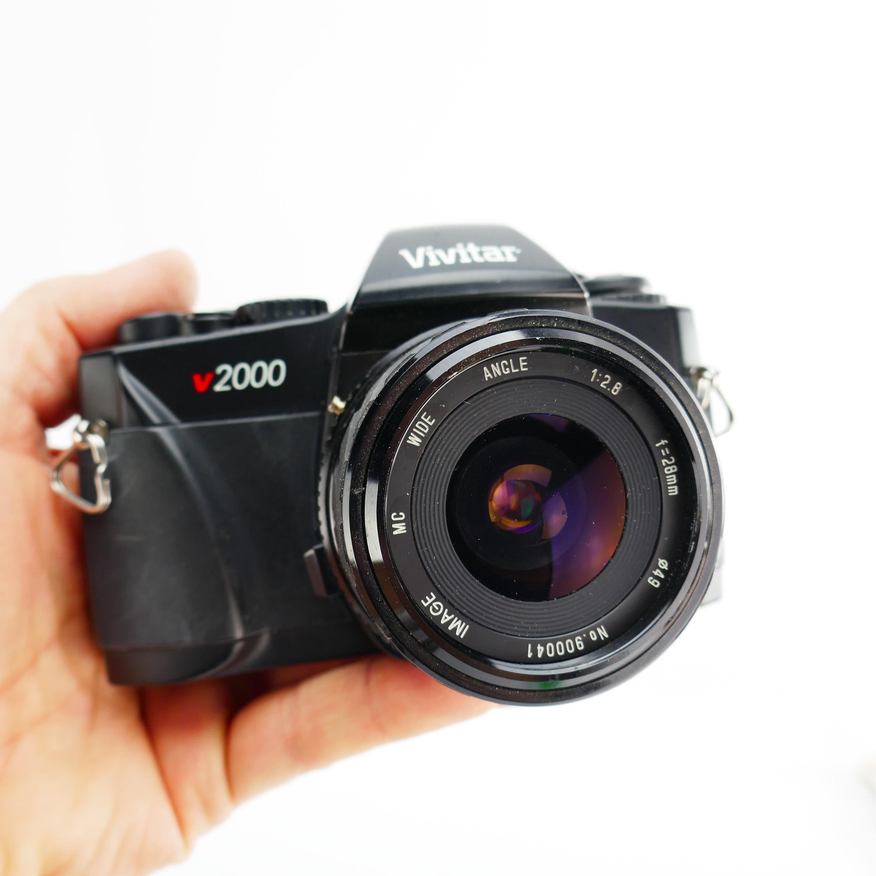 Appareil Photo Vintage Vivitar UW100 - 35mm - Jaune - Années 80 - Fonctionnel
