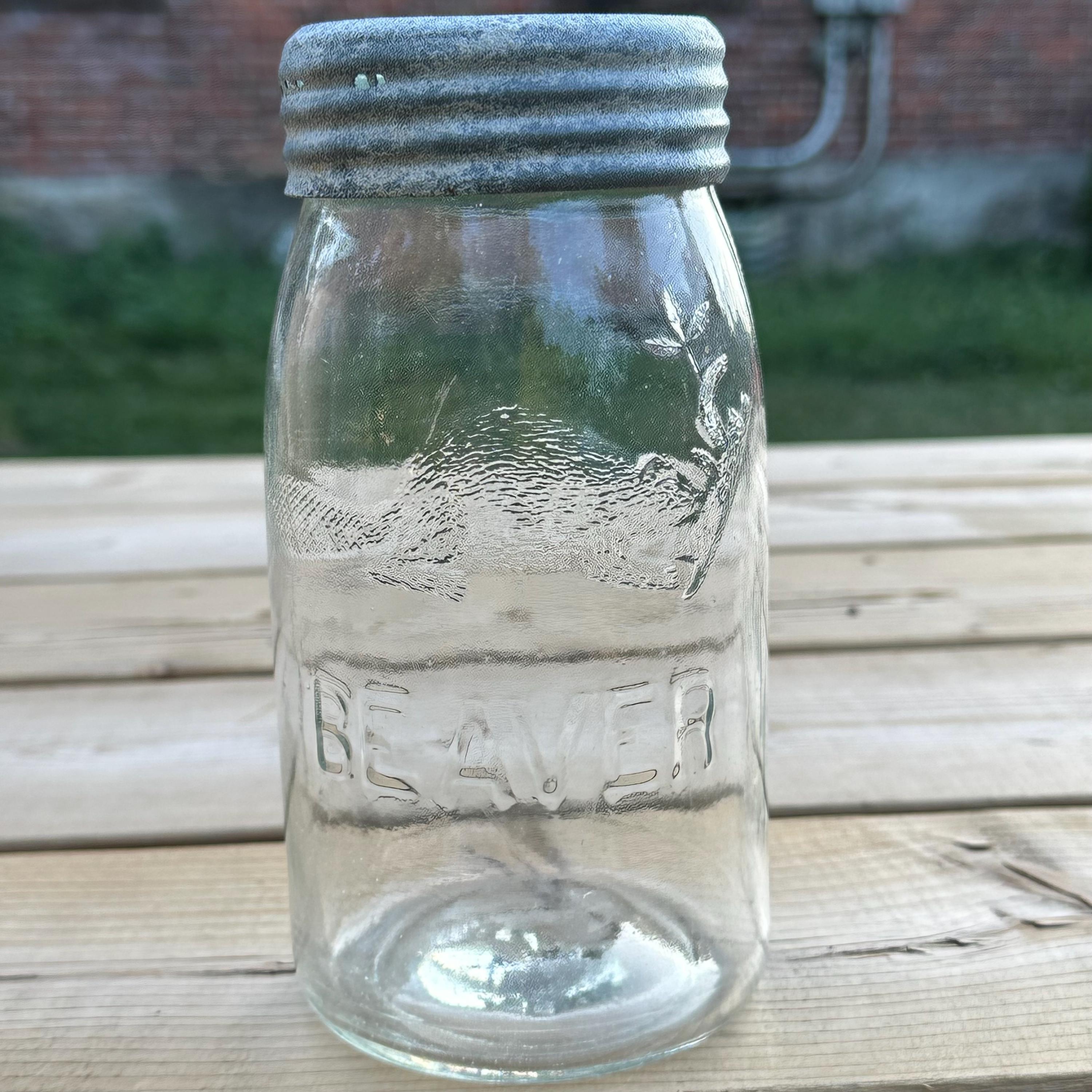 Antique Letter B? BEAVER Fruit Canning Jar Mason Jar #7 - Etsy