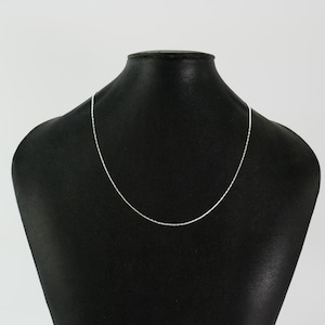 New 925 link chain delicate minimalist Sterling Silver Necklace 1mm 16&#39;&#39; #9522