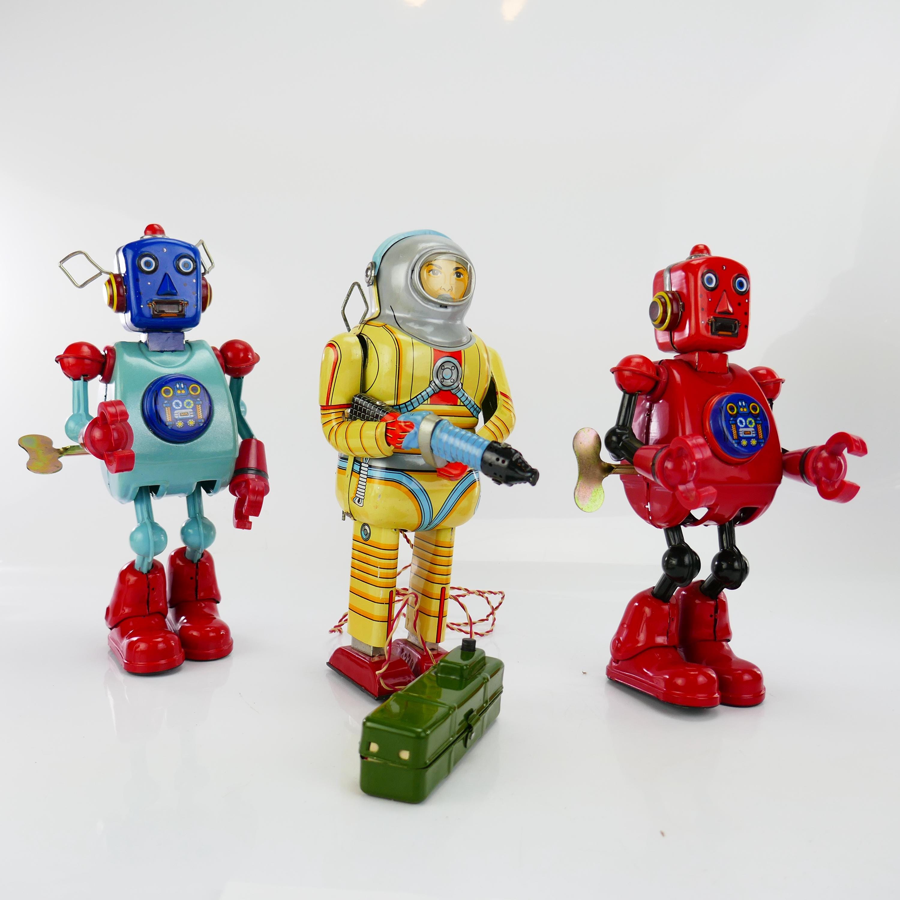 Robot Soucoupe Vintage X-5 Space Ship – Japon, Métal, Piles, Fonctionne (sauf Rotation)
