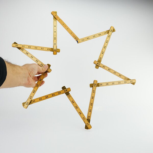 Folding Wood Ruler - Etsy