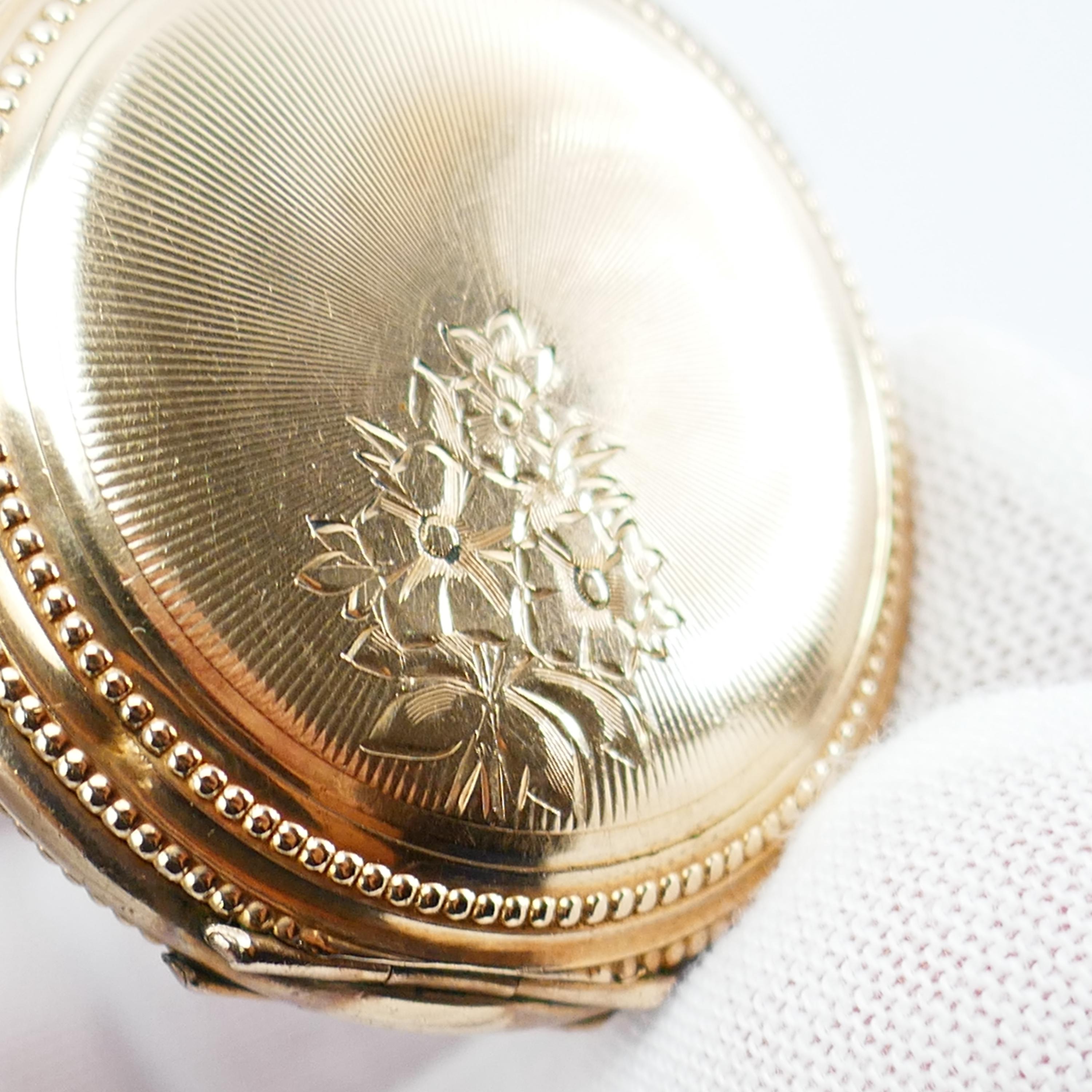 アンティーク ウォルサム ゴールドメッキ レディース 懐中時計 1900