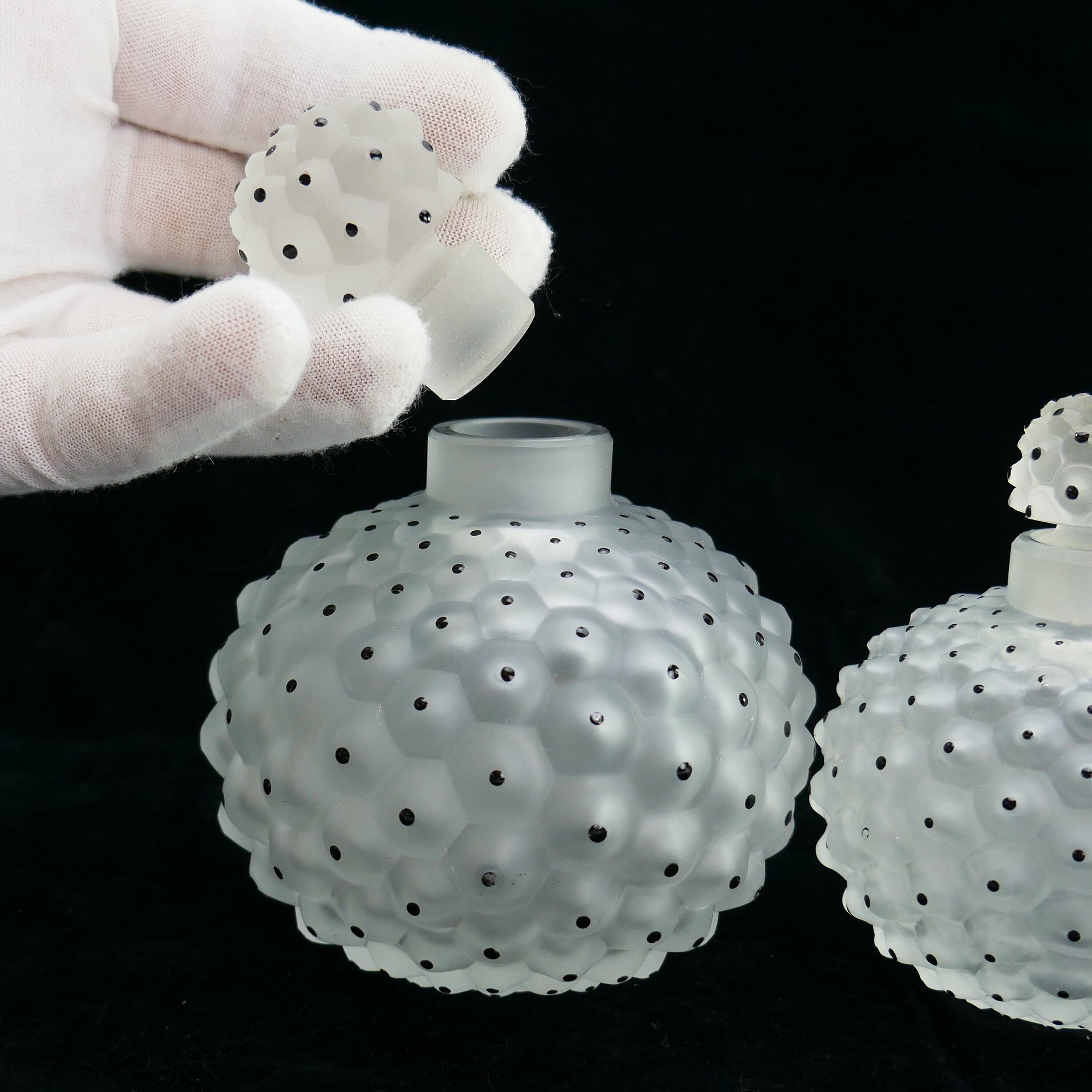 ヴィンテージ ラリック ガラス香水瓶 クリスタル パリ フランス