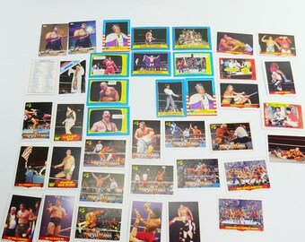 Vintage Lot of Cards WWE WWF 1980