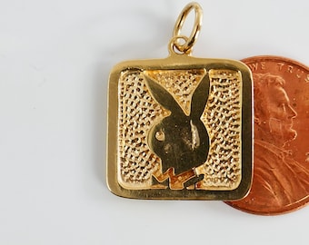 Vintage 14k Yellow Gold Original Playboy Bunny Key Charm - Etsy