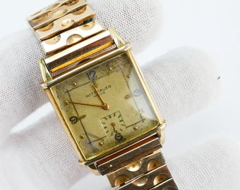 Vintage Wittnauer Ladies Watch 10K Gold Filled Top Band Swiss Art Deco Charm Vintage Wittnauer Women main image 3