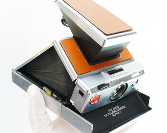 Vintage Polaroid sx-70 Land Camera Alpha Instant Film Leather Case