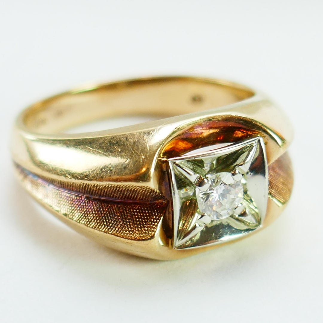 アクセサリー vintage 1960s 9k GOLD BAND RING Vintage Gold Wedding Band Ring Antique 9k Yellow Gold