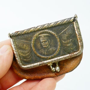 Antique 20's General John Pershing coin purse