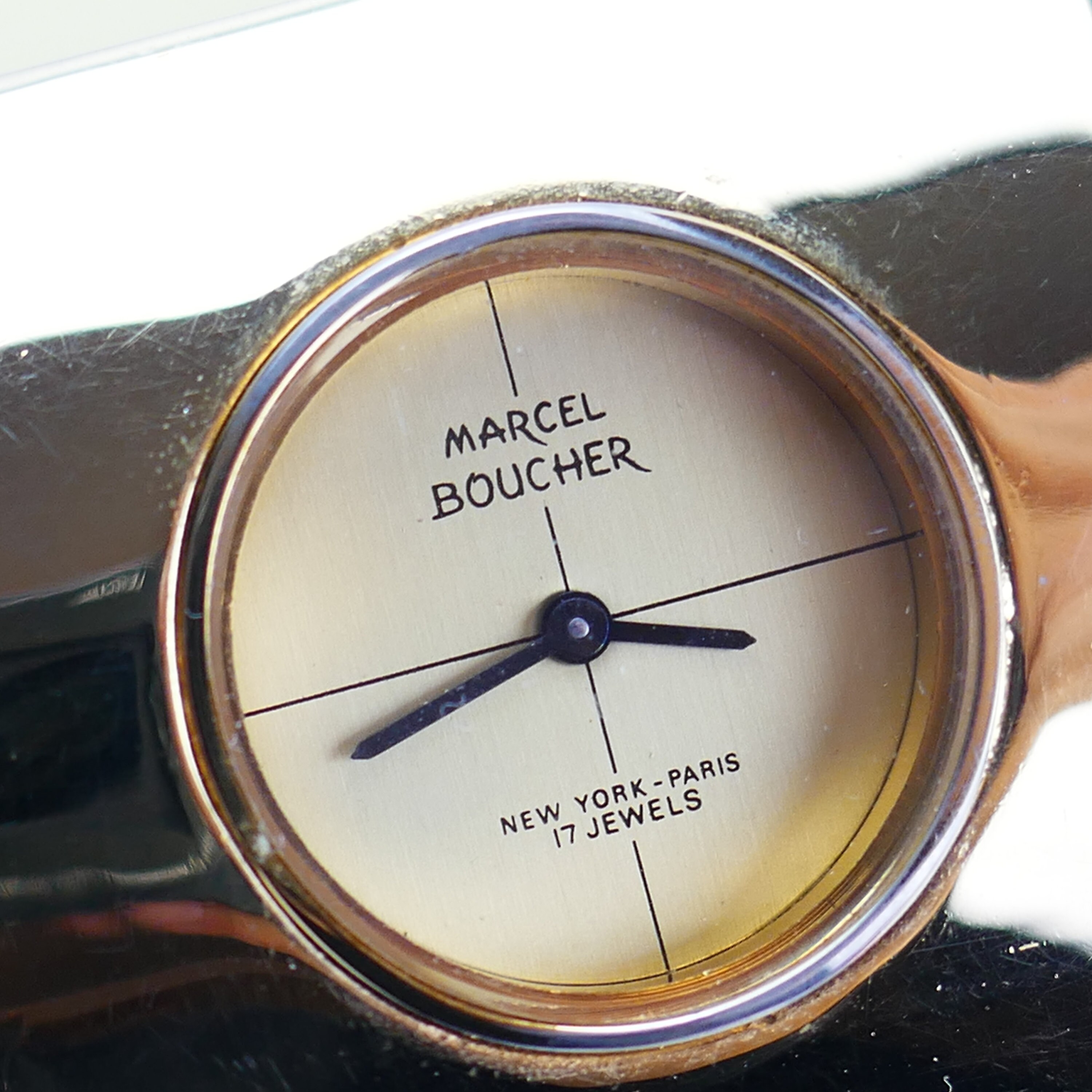 ?RARE?Franklin Mint - Marcel Boucher cuff bracelet Watch Marcel Boucher Watch - Etsy main image 3