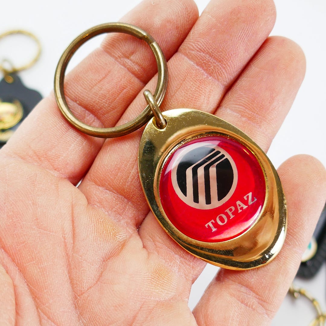 Mercury Topaz Authentic Vintage Car Keychain Collectible Automobilia ...