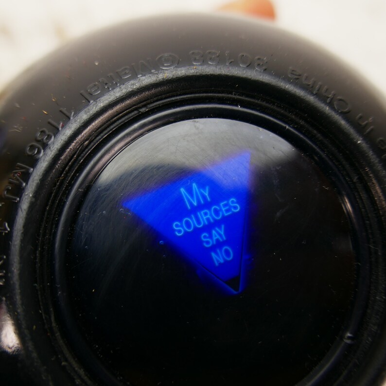 Vintage Mattel 8 Ball Fortune Telling Game toy Ephemera pool Etsy