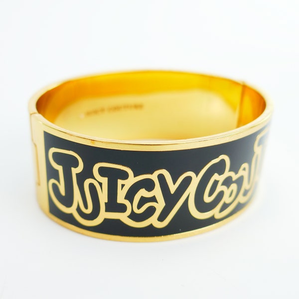 Juicy Couture Bracelet Cuff Clamper Costume jewelry Gold Tone