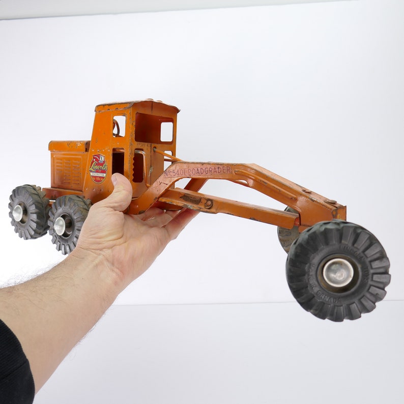 Vintage Antique Tin Toys Construction Lincoln Road Grader Etsy Ireland