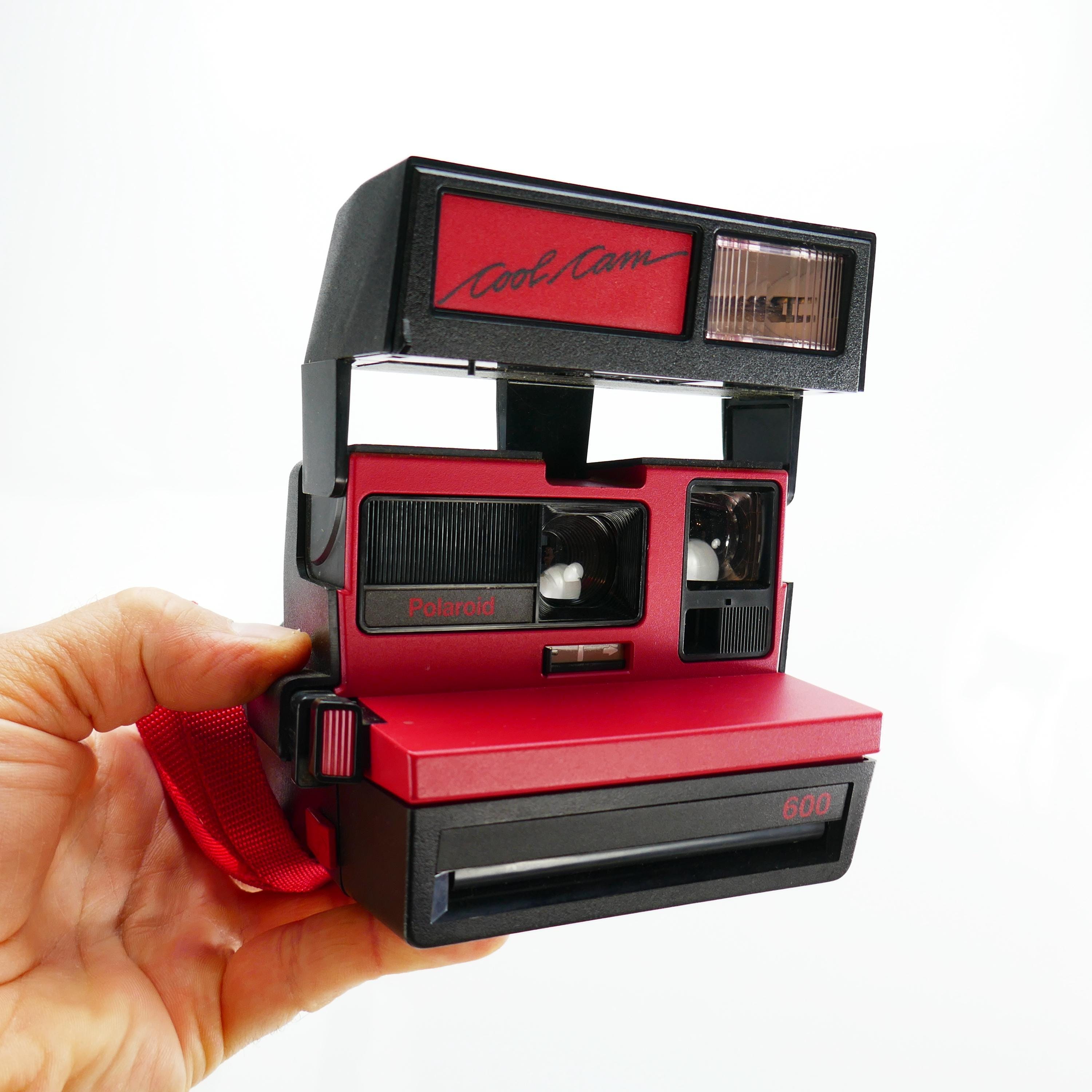 Vintage Camera Polaroid Cool Cam 600 Red Black Film Polaroid 600