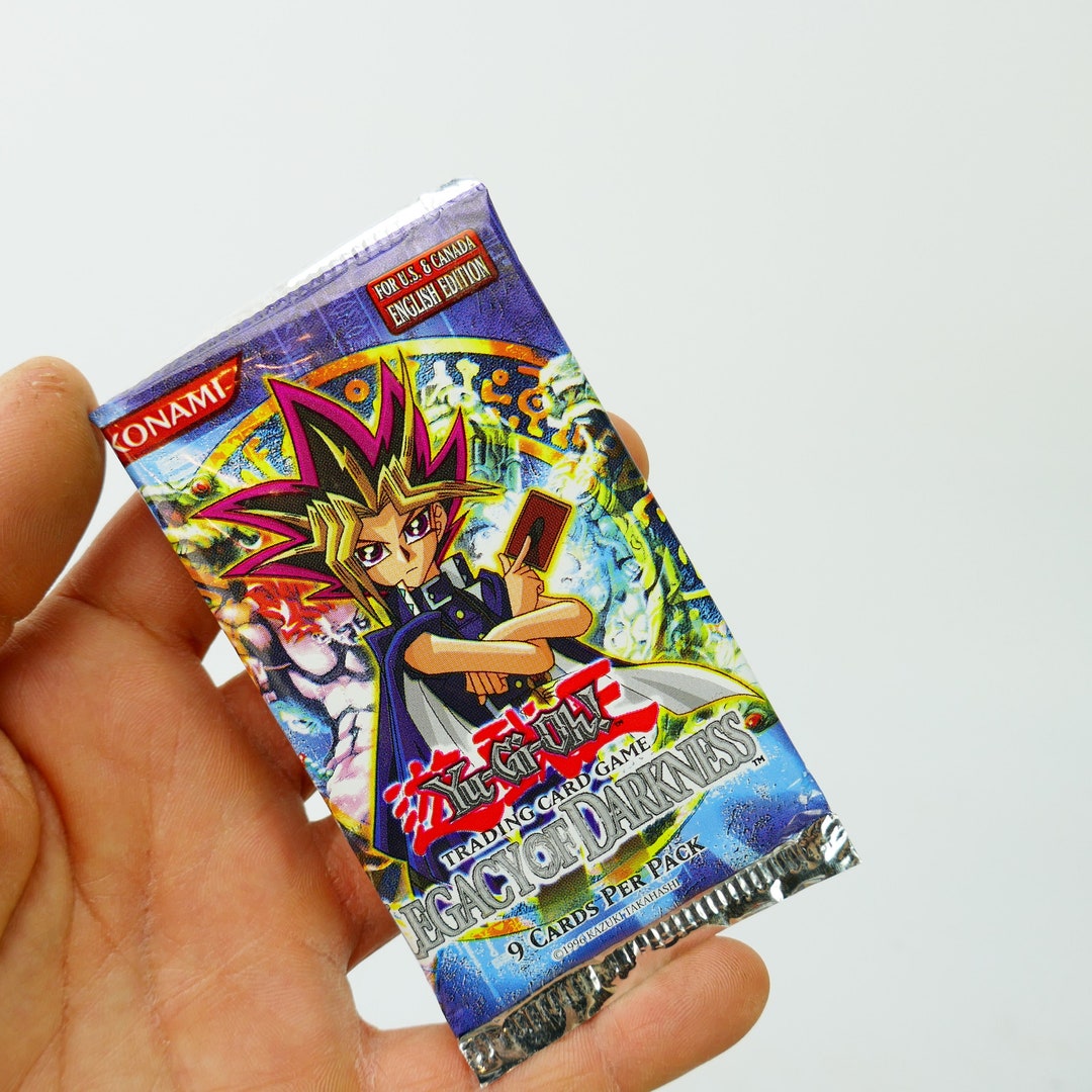 SEALED Yu-gi-oh Legacy of Darkness NOS Booster Pack 9 Cards - Vintage Pack  KONAMI Yugioh Copyright 1996 - Etsy