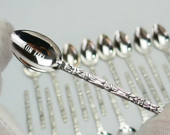 Vintage 1 Kon Tiki Solid Sterling Silver 925 Tea mini spoon totem tiki mask BmCo Canada