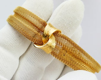 Vintage 1970s - Marcel Boucher Gold Tone Bracelet 9181b