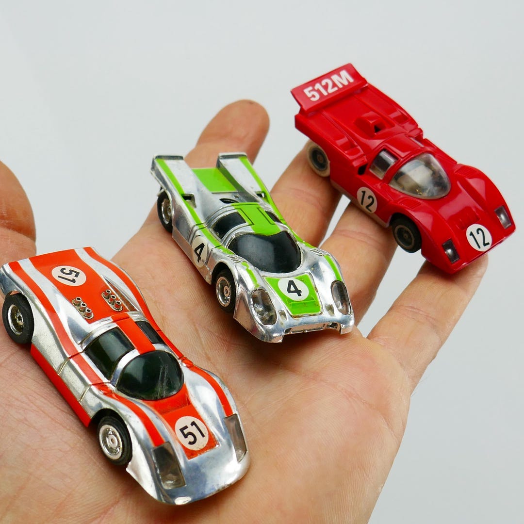 Vintage Slot Cars Tyco Pro CATCH ME Ford Pinto Gotcha Vega Funny