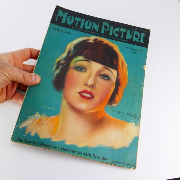 Vintage February 1925 Motion Picture Magazine Brewster Betty Blythe Paddock Advertising Vintage Ads Paper Ephemera Screen