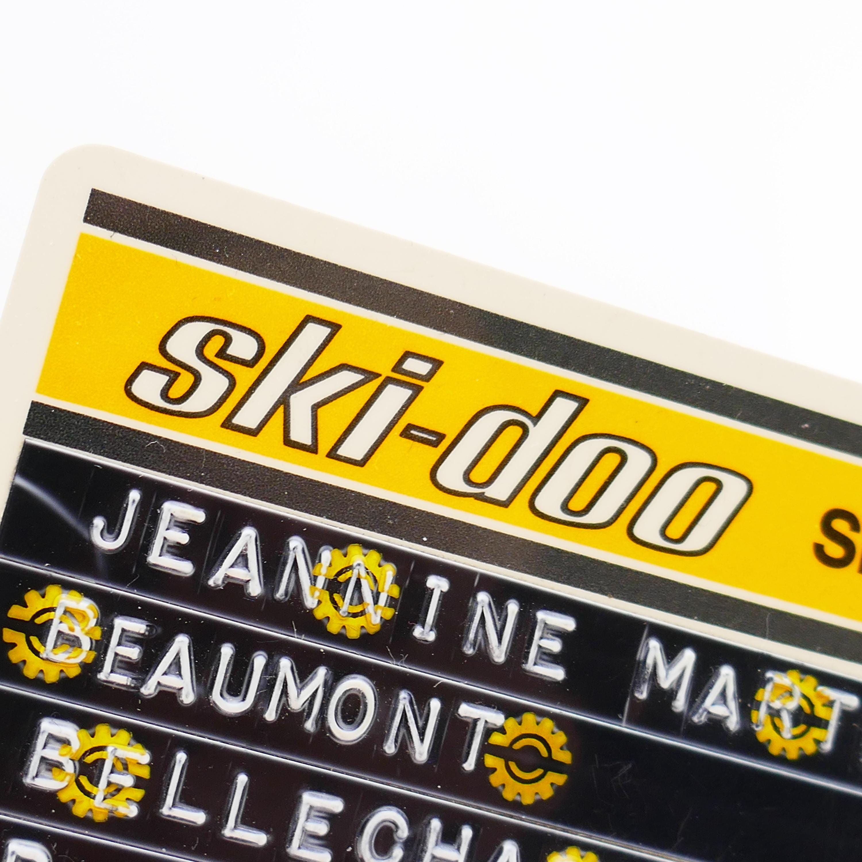 Veste Ski-Doo Motoneige Femme – Cuir Noir Matelassé – Grande Taille L – Bombardier