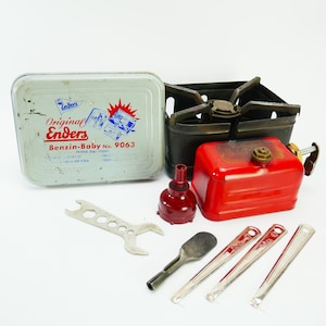 バーベキュー・調理用品 Enders Benzin-Baby No. 9063 Vintage Enders Benzin - Baby No. 9063 Gasoline Petrol Gas Camping