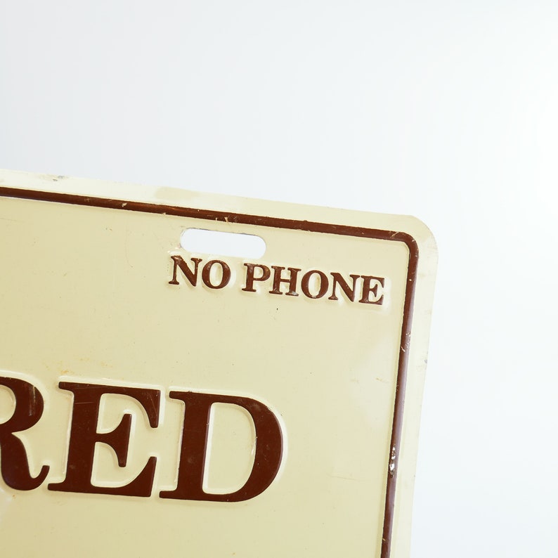 1980 No Clock No Phone No Address No Money Retired License Plate - Etsy