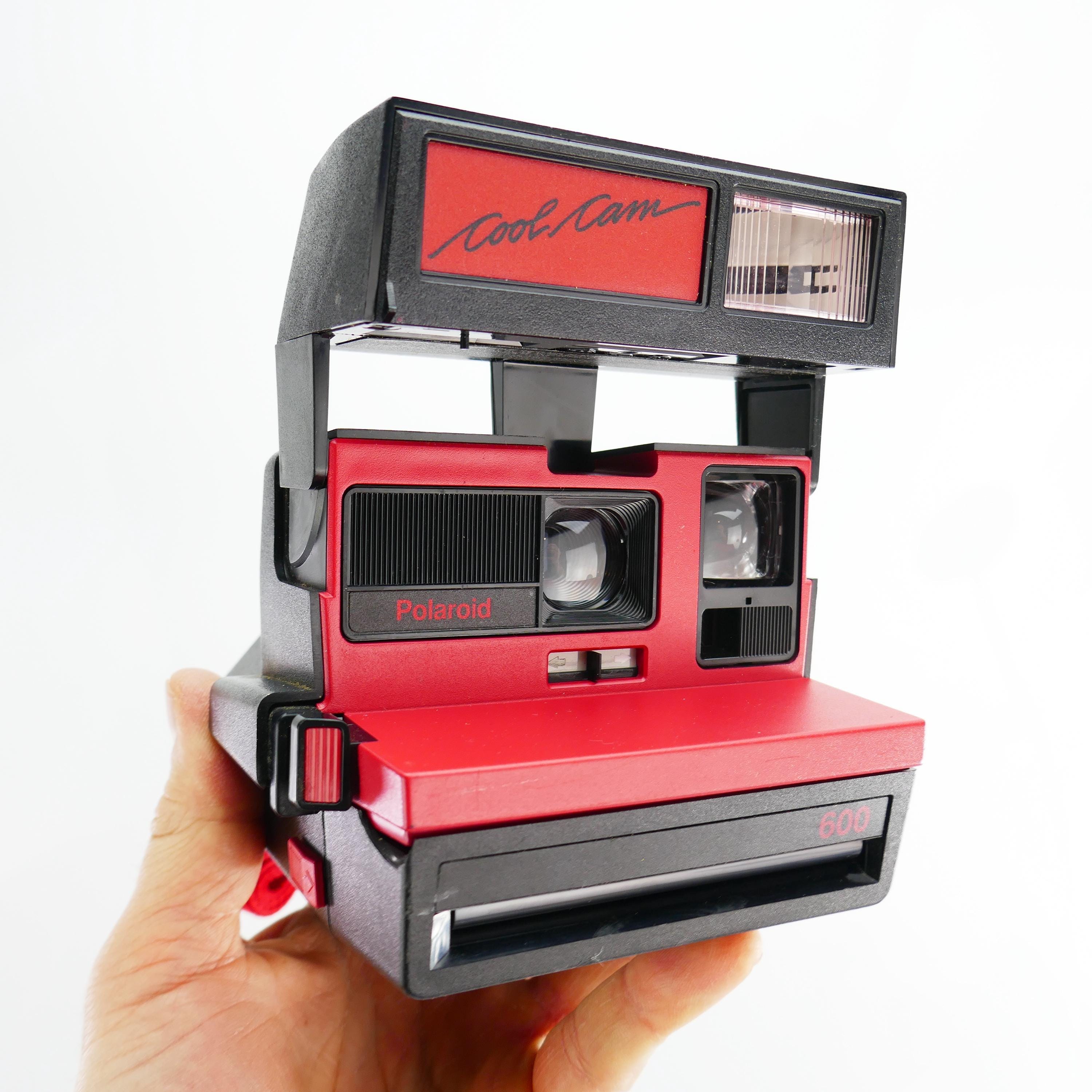 Vintage Camera Polaroid Red Film Polaroid - 600 Instant Film Cool