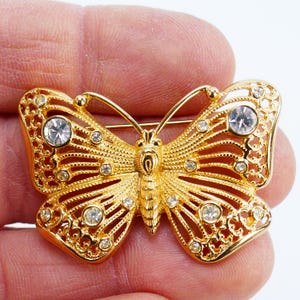 Dior Sparkle ブローチ Dior Butterfly Brooch - Etsy