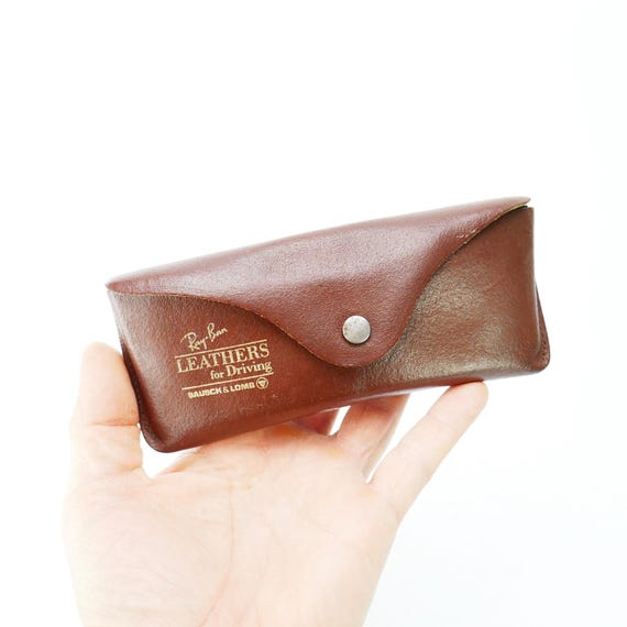 Ray Ban Vintage Leathers for Driving Hard Case. Brown  display picture 1