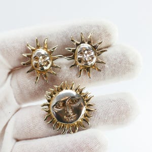 Sergio Bustamante Sun Pendant - Etsy Sergio Bustamante Sun Pendant - Etsy