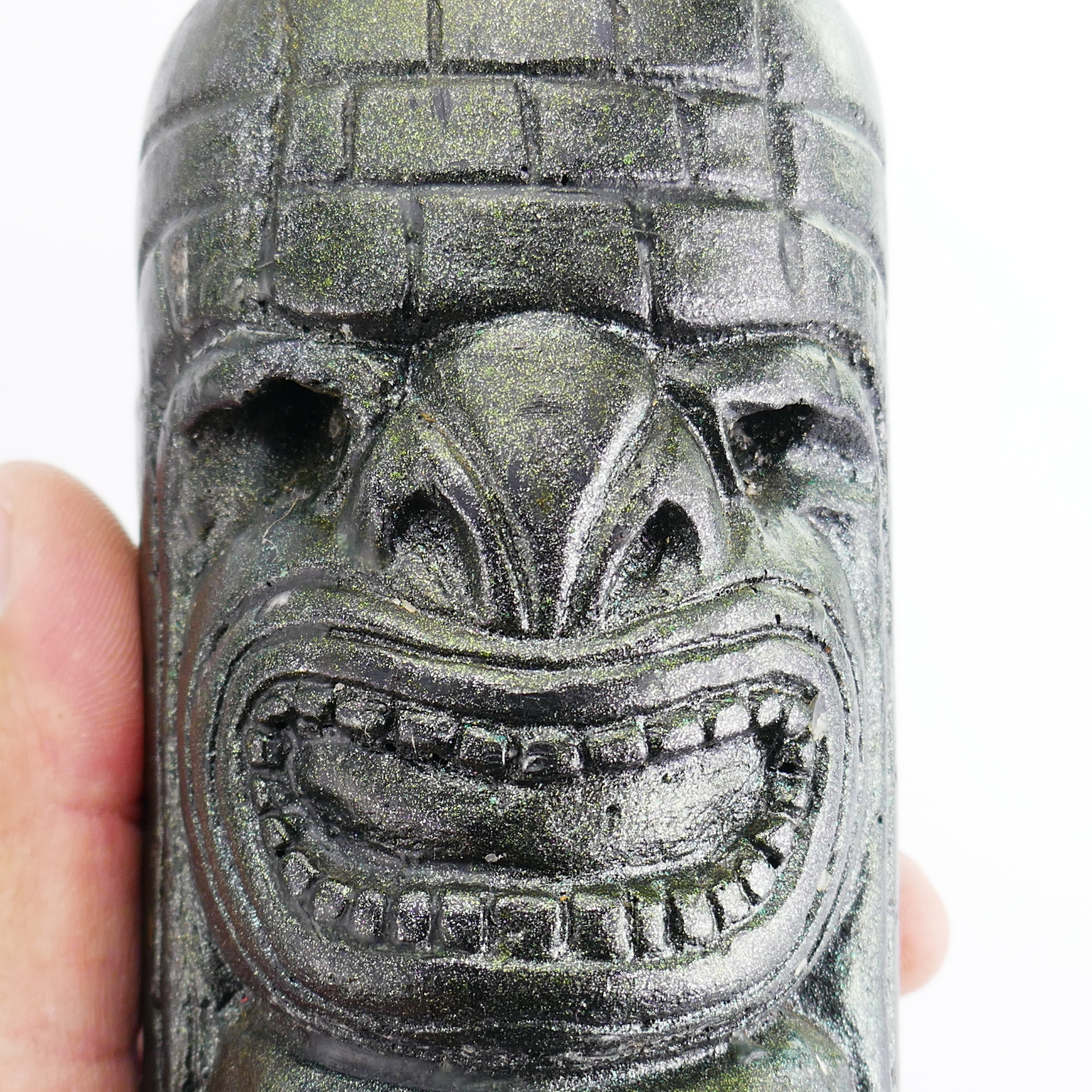 専用　ヴィンテージTIKI Vintage Rare Tiki Statue 2 Sided Tearing Eyes Candle Burner