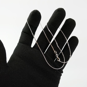 New 925 link chain delicate minimalist Sterling Silver Necklace 1mm 16&#39;&#39;