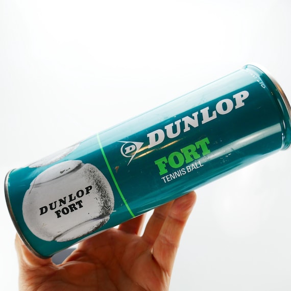 ANCIENNE BOITE DE BALLES DE TENNIS NEUVE VINTAGE DUNLOP