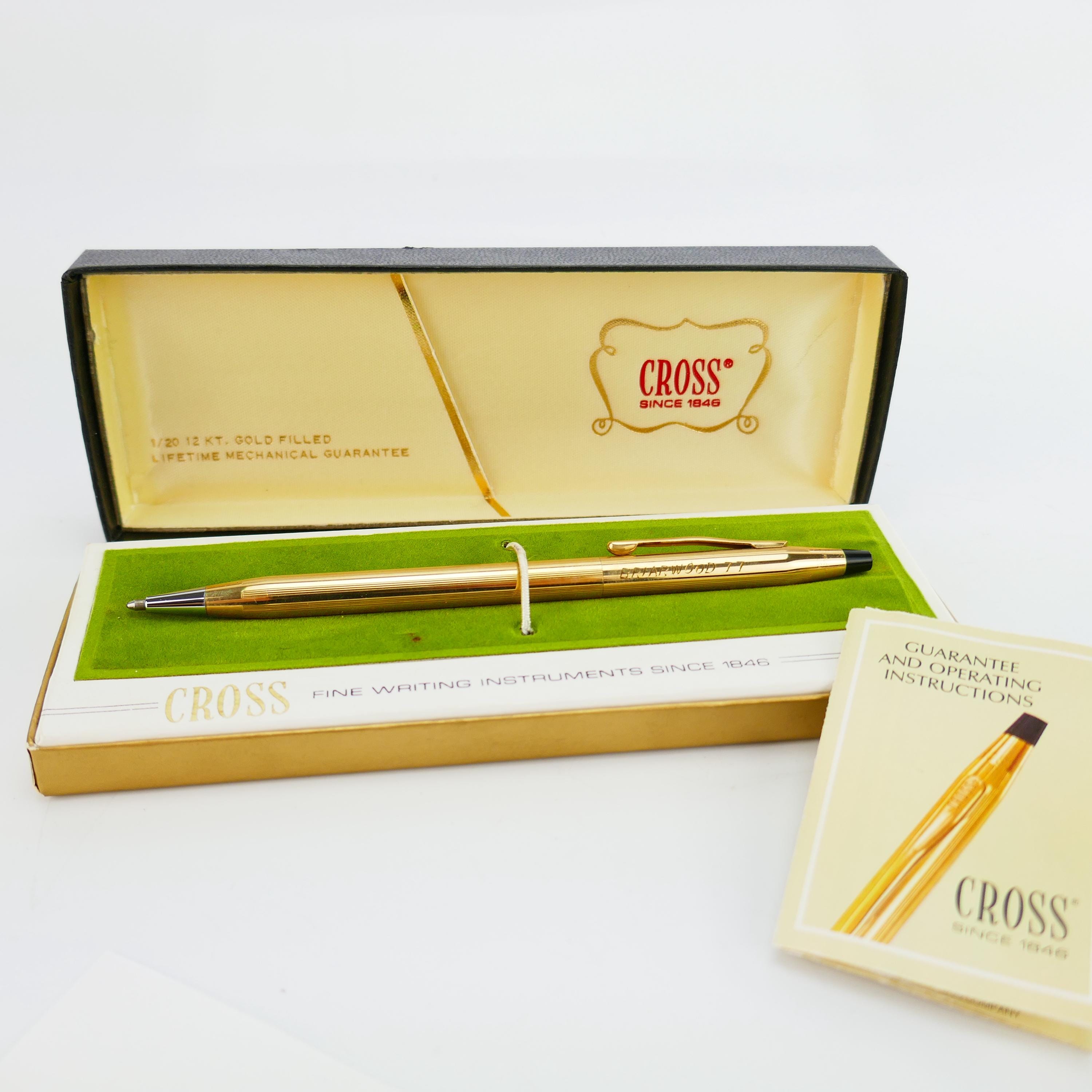 Cross 12k gold pen - Etsy 日本