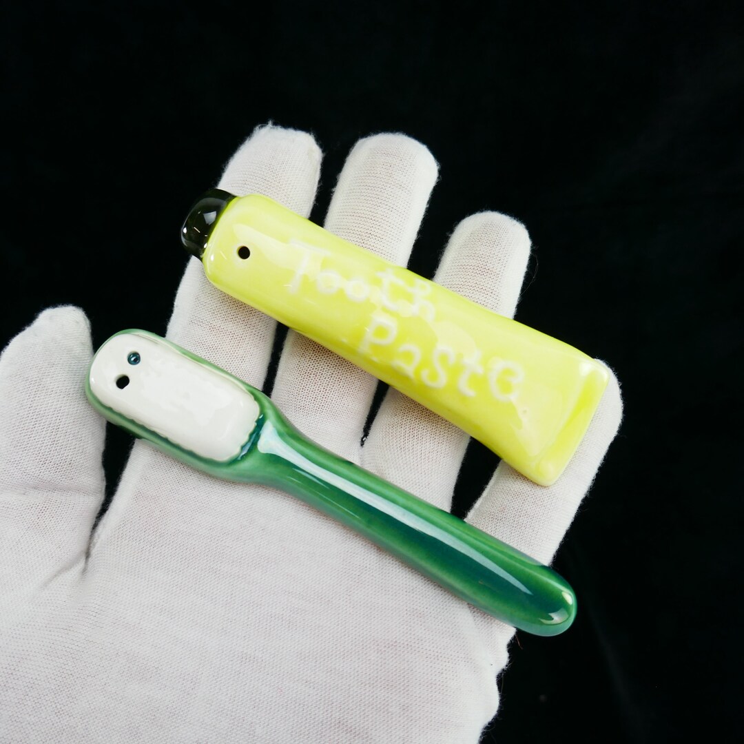 Vintage Toothpaste & Toothbrush Salt Pepper Shakers Yellow and Etsy