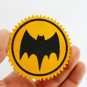 Vintage zwarte vleermuispatch - ziet eruit als een militaire Batman Special Forces Army Punk Bikers Scouts