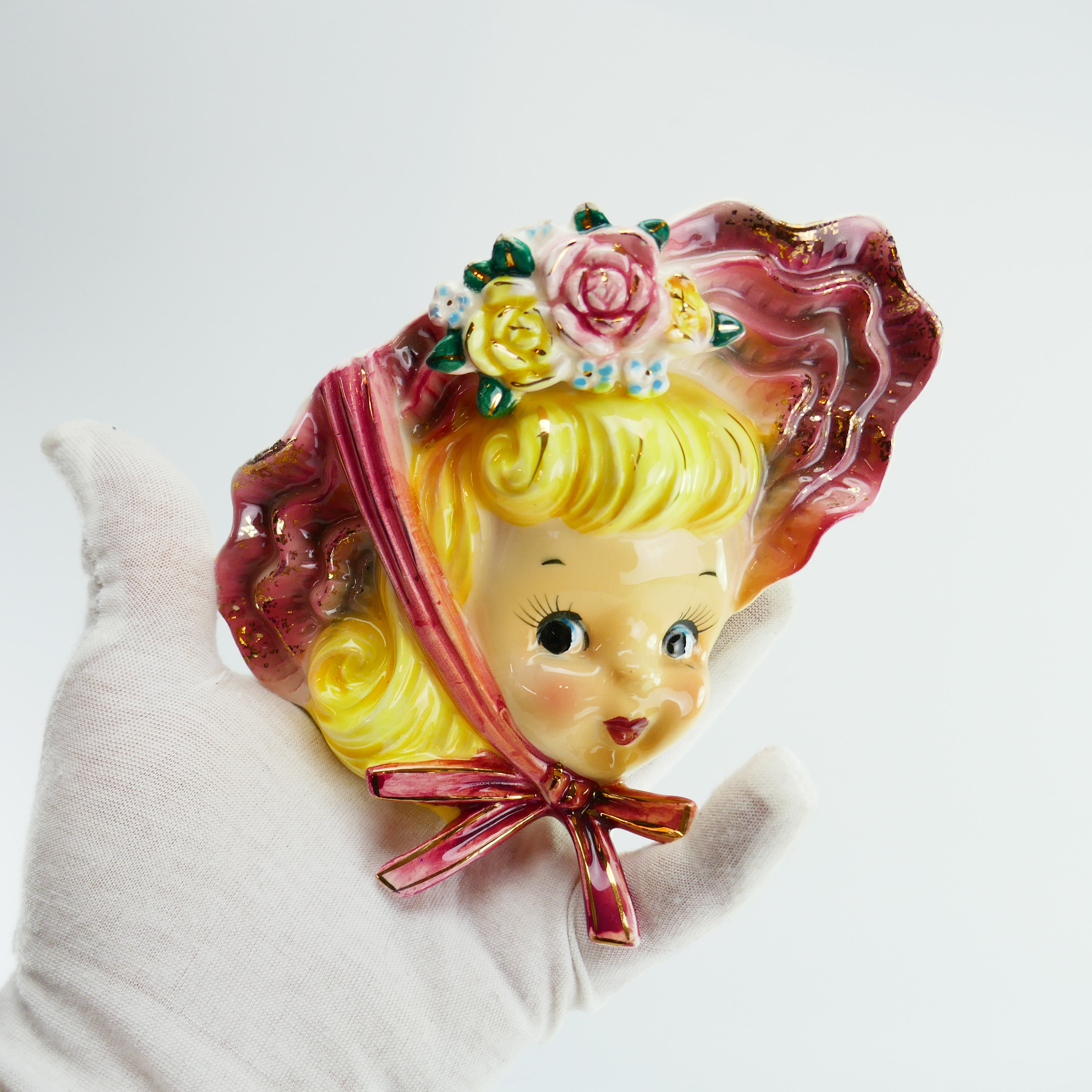 Lefton Cat Wall Pocket - Etsy