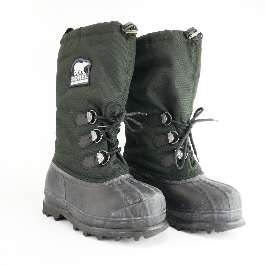 Sorel Glacier Tall Fleece Lined Winter Snow Boots Size 7 - Etsy