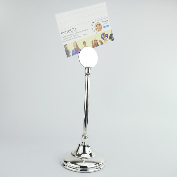 Vintage Silver Table Number Holder Etsy
