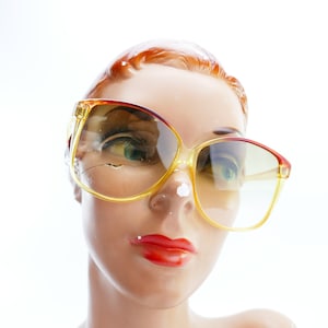 Vintage Retro 70/80 Large Sunglasses Oversized Made In Mauritus glasses
