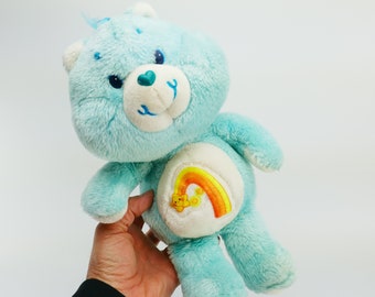 Peluche Care Bears 80's Wish Bear Care Bears bleu