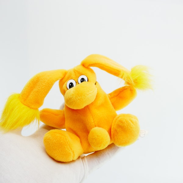 Vintage Kodak Kolorkins Plush KLAKKI 1999 yellow Stuffed Animal Y2K