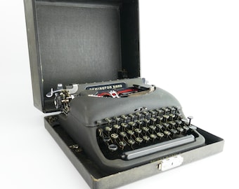 Antique 1940's Remington Rand Typewriter Working case Deluxe Model 5