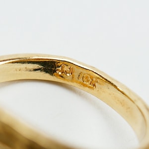 10k Yellow Gold Infinity Sea Snake Head Ring With Red CZ Stones (Size 14.25)
