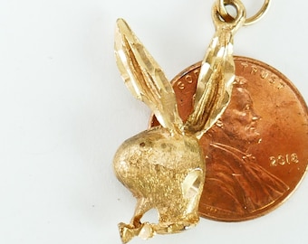 14k gold playboy charm チャーム new york Vintage 14k gold Playboy Bunny Charm, with Gemstone, Fine