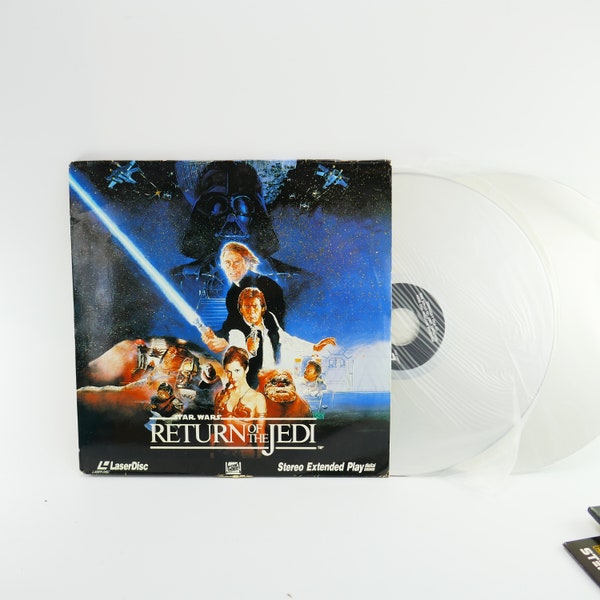 Laserdisc Star Wars-Rückkehr Der Jedi-Leserplatte-2 Disc Set-CBS FOX Video-Extendered Play